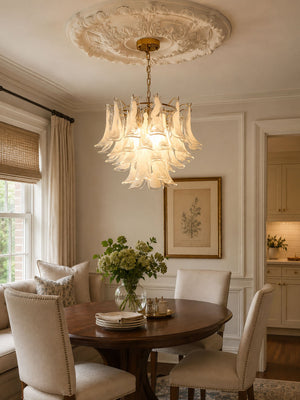 Murano Glass Leaf Chandelier