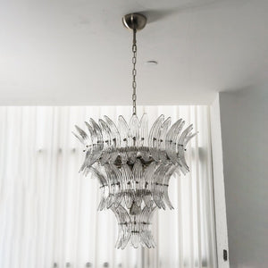Glass Palmette Chandelier