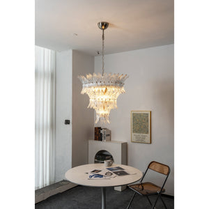 Glass Palmette Chandelier