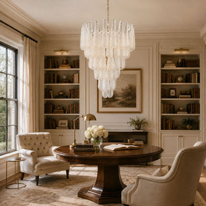 Glass Pinecone Chandelier