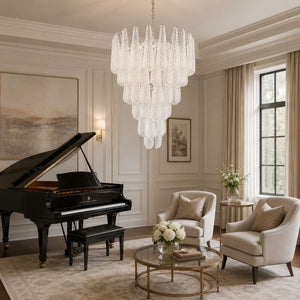Glass Pinecone Chandelier