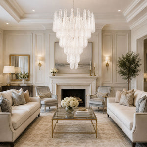 Glass Pinecone Chandelier