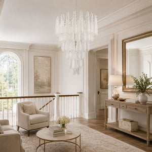 Glass Pinecone Chandelier
