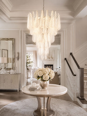 Glass Pinecone Chandelier