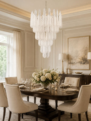 Glass Pinecone Chandelier