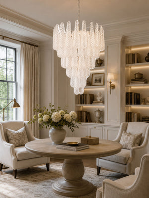 Glass Pinecone Chandelier