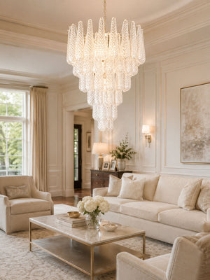 Glass Pinecone Chandelier