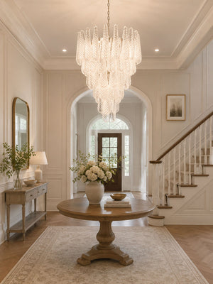 Glass Pinecone Chandelier