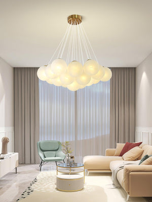 Glass Cluster Chandelier