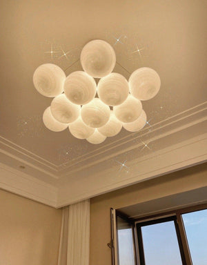 Glass Cluster Chandelier