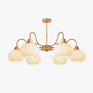Glass Persimmon Chandelier