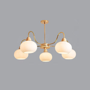 Glass Persimmon Chandelier