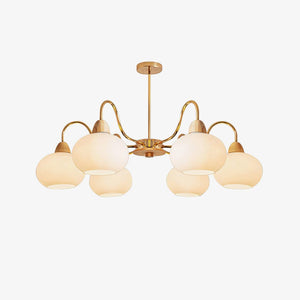 Glass Persimmon Chandelier