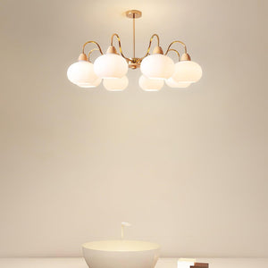 Glass Persimmon Chandelier