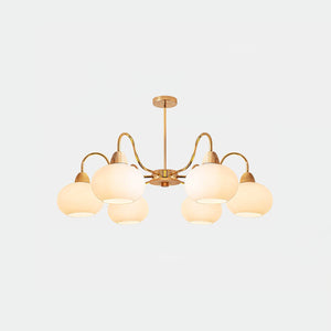 Glass Persimmon Chandelier