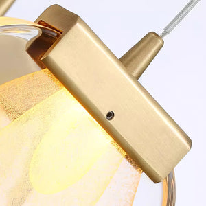 Glass Ripples Plug In Pendant Lamp