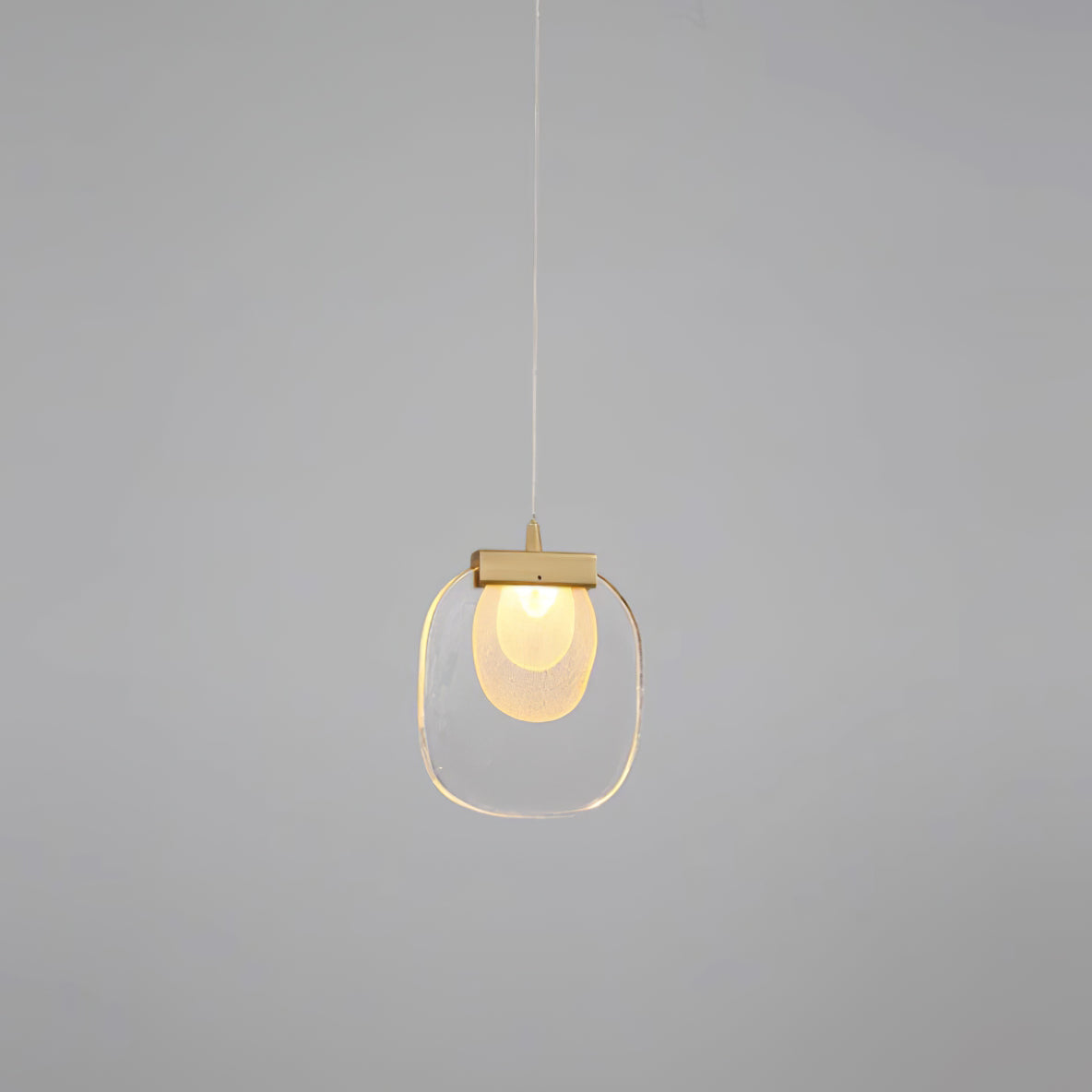 Glass Ripples Plug In Pendant Lamp