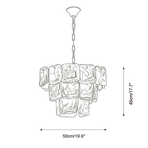 Glazed Tier Chandelier