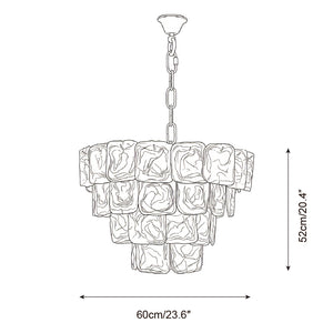 Glazed Tier Chandelier