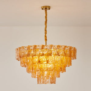 Glazed Tier Chandelier
