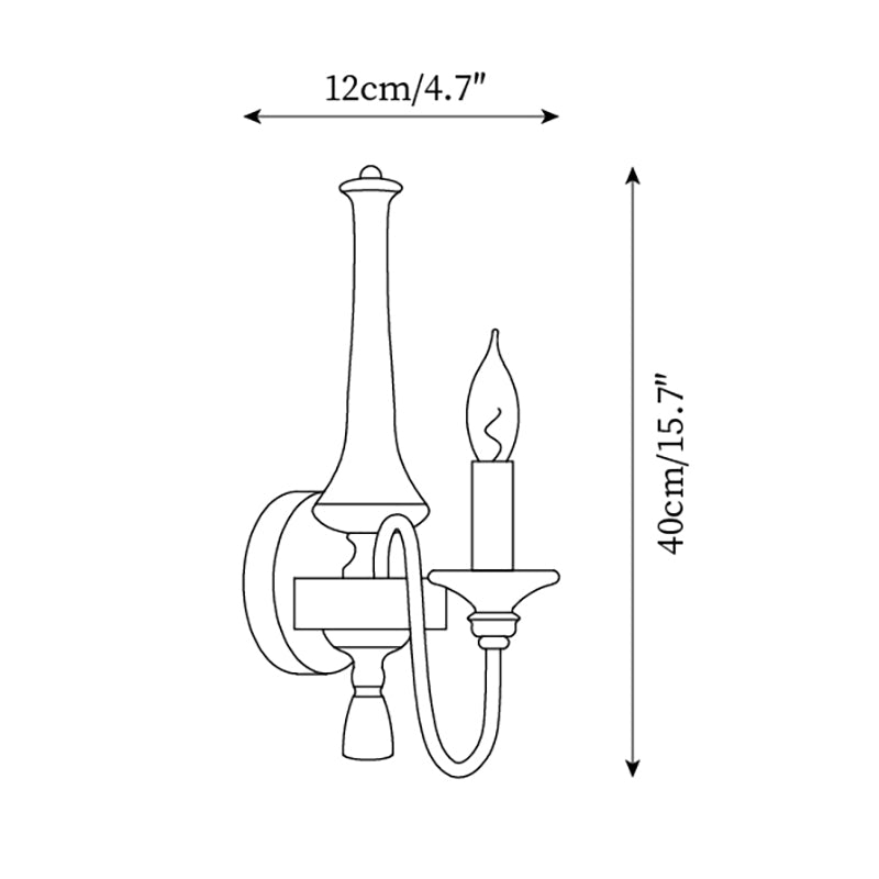 Gracie Candle Wall Light