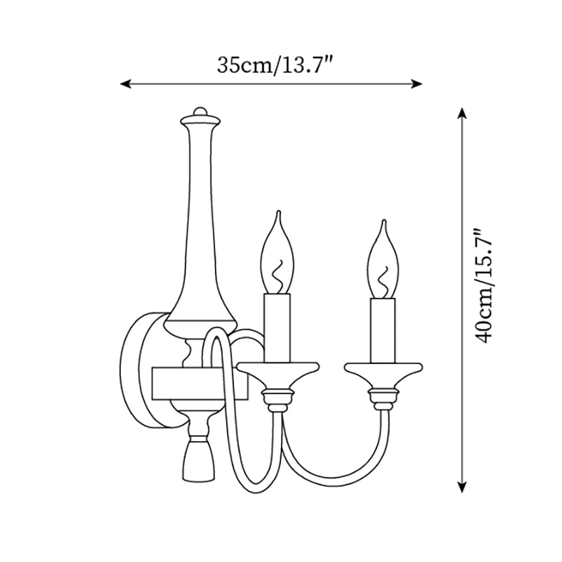 Gracie Candle Wall Light