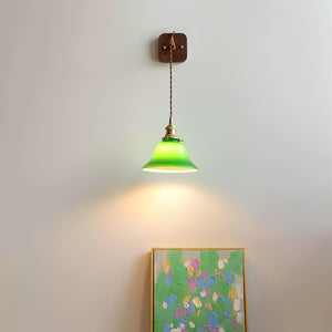 Green Bell Wall Lamp