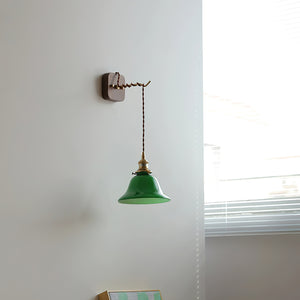 Green Bell Wall Lamp