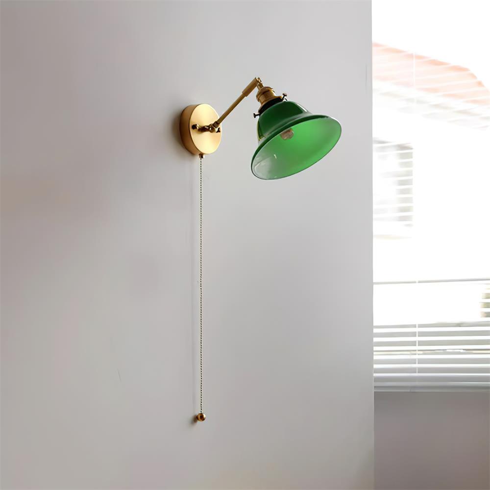 Green Bell Wall Lamp