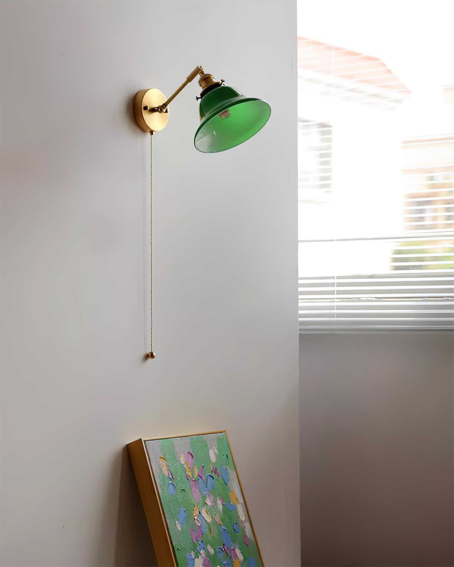 Green Bell Wall Lamp