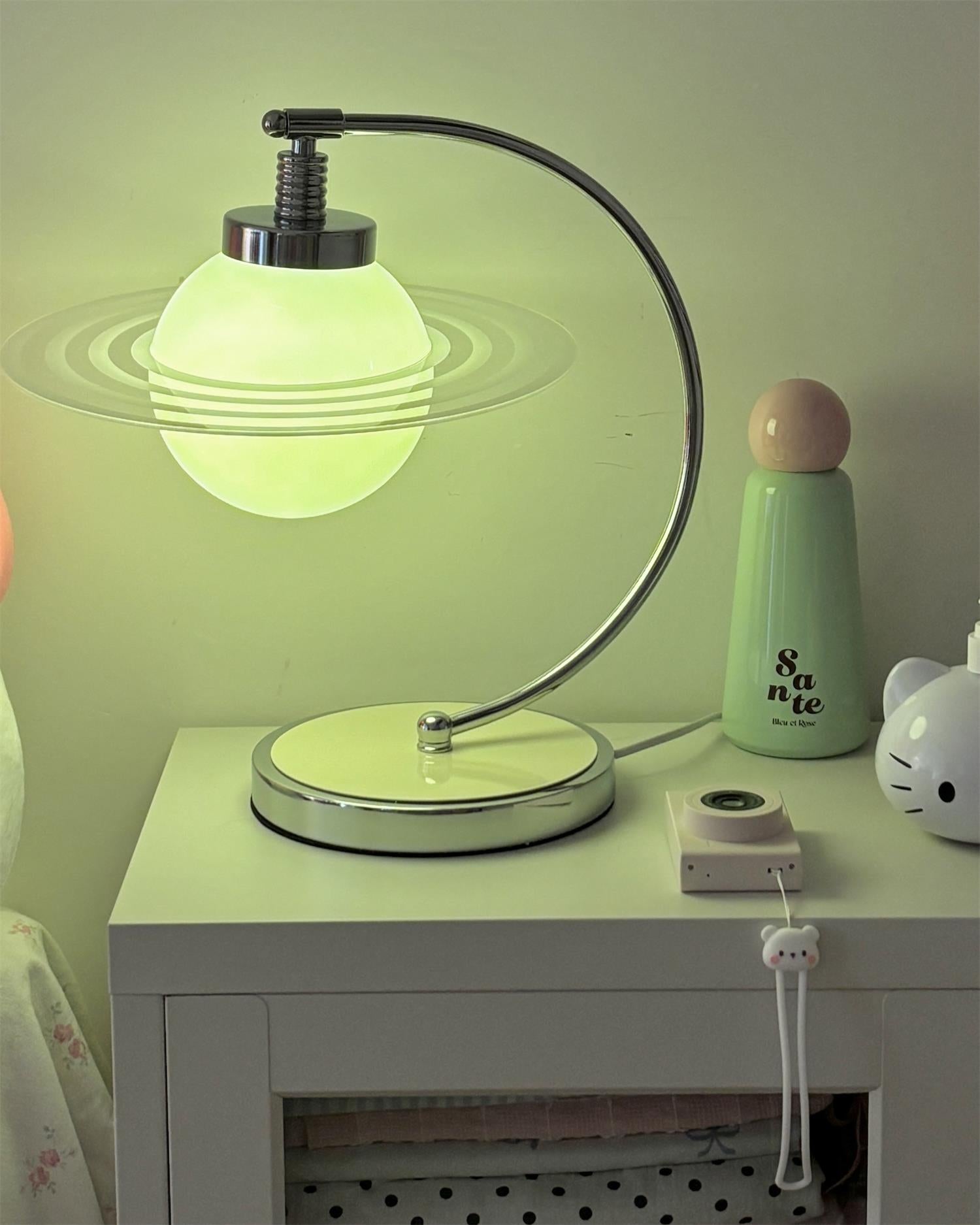 Lámpara de mesa Planeta Verde 11.8″- 14.9″