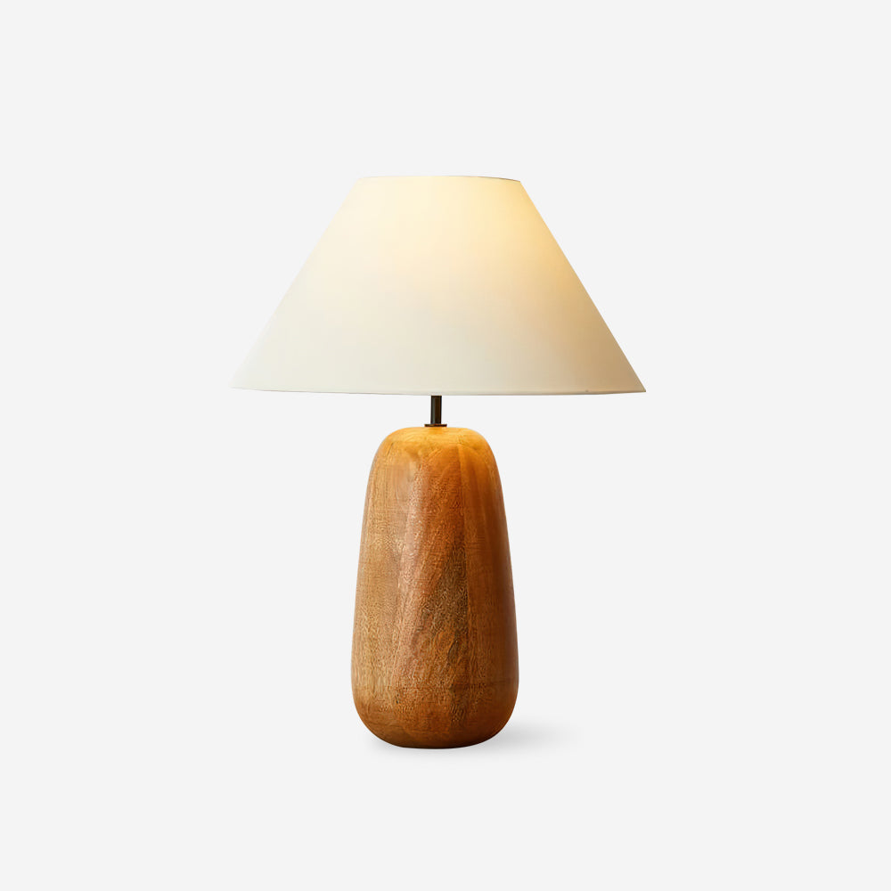 Groove Holz Tischlampe