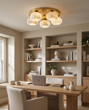 Hailie Alabaster Flush Mount