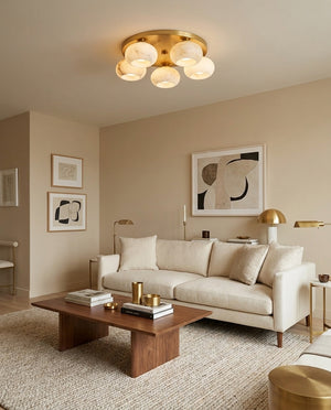 Hailie Alabaster Flush Mount