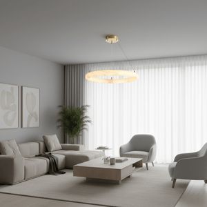 Halo di Pietra Alabaster Chandelier