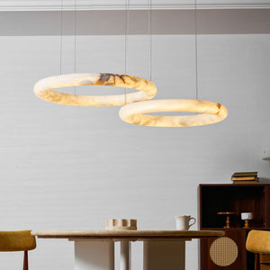 Halo di Pietra Alabaster Chandelier