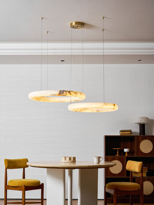 Halo di Pietra Alabaster Chandelier