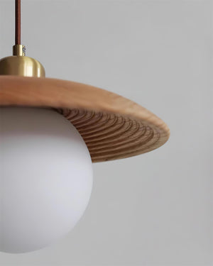 Halo Oak Pendant Lamp