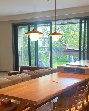 Halo Oak Pendant Lamp