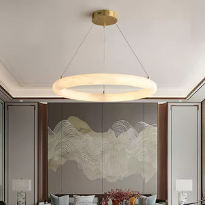Halo di Pietra Alabaster Chandelier