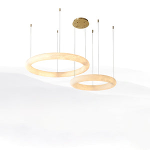 Halo di Pietra Alabaster Chandelier