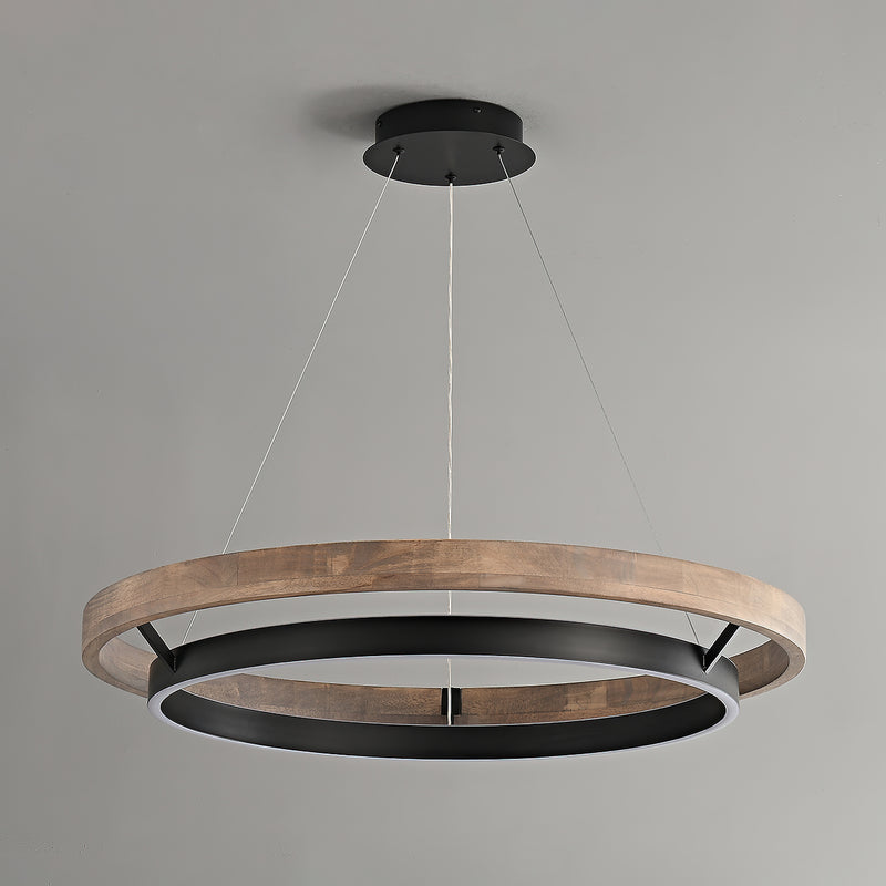 Wood Ring Chandelier – detail 21