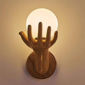 Hand of Victory Wall Lamp 5.9″- 9.4″