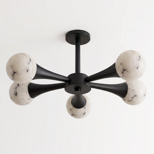 Hedra Alabaster Flush Mount Ceiling Light