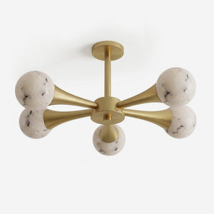 Hedra Alabaster Flush Mount Ceiling Light