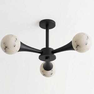 Hedra Alabaster Flush Mount Ceiling Light