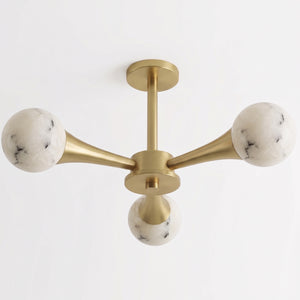 Hedra Alabaster Flush Mount Ceiling Light
