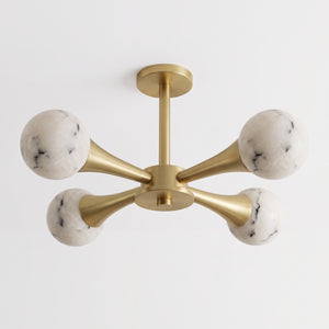 Hedra Alabaster Flush Mount Ceiling Light