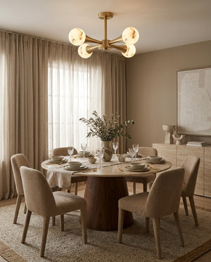 Hedra Alabaster Flush Mount Ceiling Light