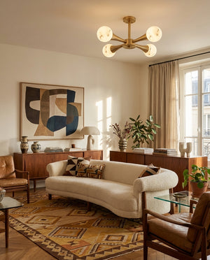 Hedra Alabaster Flush Mount Ceiling Light